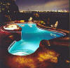 Swimming pool fiber optic lighting for above ground and inground swimming pools